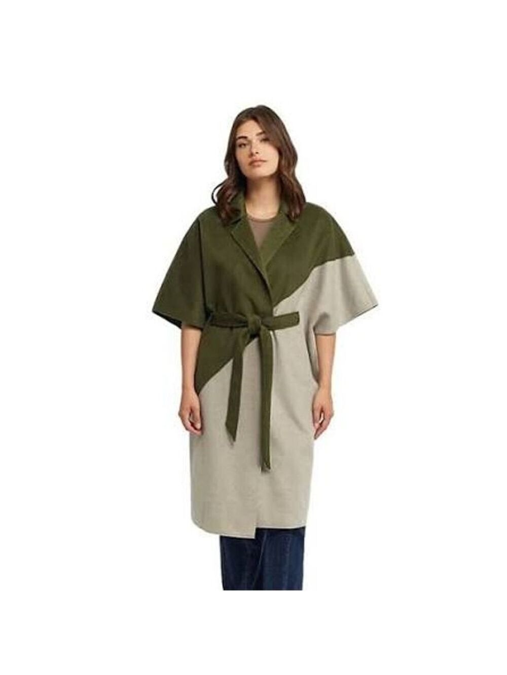 Women's Ellen Tracy Olive Grey Mix Cape